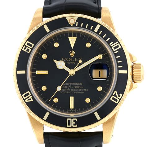 rolex submariner oro giallo|rolex 16808 date.